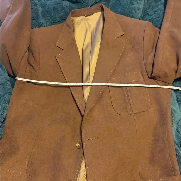 Men's Brown Blazer desert suede. vintage.